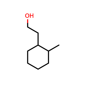 Chemical structure of 2-(2-Methylcyclohexyl)ethanol , CAS 6906-14-5, AChemBlock AD242699