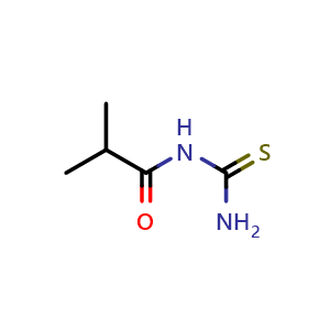 Chemical structure of N-Carbamothioylisobutyramide , CAS 6965-58-8, AChemBlock AD242716