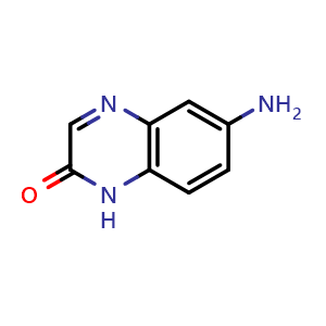 Chemical structure of 6-amino-1,2-dihydroquinoxalin-2-one , CAS 69904-06-9, AChemBlock AD242724