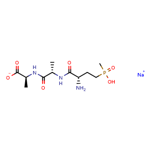 Chemical structure of Bialaphossodiumsalt , CAS 71048-99-2, AChemBlock AD242753
