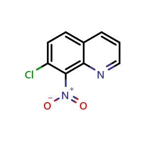 Chemical structure of 7-chloro-8-nitroquinoline , CAS 71331-02-7, AChemBlock AD242759