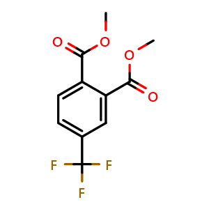 Chemical structure of Dimethyl 4-(trifluoromethyl)phthalate , CAS 728-47-2, AChemBlock AD242780