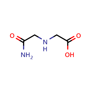 Chemical structure of 2-[(carbamoylmethyl)amino]acetic acid , CAS 7365-83-5, AChemBlock AD242790