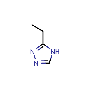 Chemical structure of 3-ethyl-4H-1,2,4-triazole , CAS 7411-16-7, AChemBlock AD242805