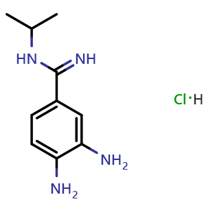 Chemical structure of 3,4-Diamino-N-isopropylbenzimidamide hydrochloride , CAS 74138-61-7, AChemBlock AD242808