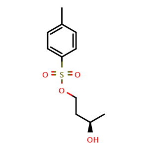Chemical structure of (R)-3-Hydroxybutyl 4-methylbenzenesulfonate , CAS 75351-36-9, AChemBlock AD242827