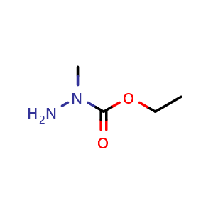 Chemical structure of Ethyl 1-methylhydrazinecarboxylate , CAS 760-81-6, AChemBlock AD242842