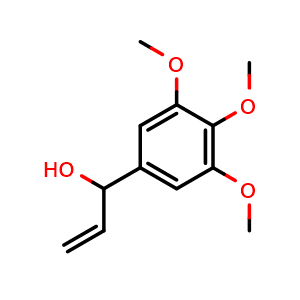 Chemical structure of 1-(3,4,5-Trimethoxyphenyl)prop-2-en-1-ol , CAS 76774-00-0, AChemBlock AD242857
