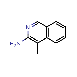 Chemical structure of 4-Methylisoquinolin-3-amine , CAS 7697-66-7, AChemBlock AD242861