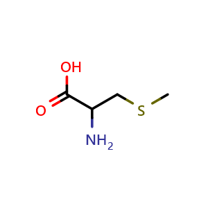 Chemical structure of 2-Amino-3-(methylsulfanyl)propanoic acid , CAS 7728-98-5, AChemBlock AD242868