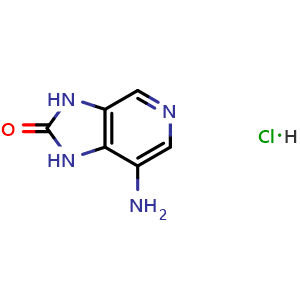 Chemical structure of 7-Amino-2,3-dihydro-1H-imidazo[4,5-c]pyridin-2-one hydrochloride , CAS 77712-99-3, AChemBlock AD242882