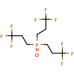 Chemical structure of 3-[bis(3,3,3-trifluoropropyl)phosphoryl]-1,1,1-trifluoropropane , CAS 83280-93-7, AChemBlock AD242958