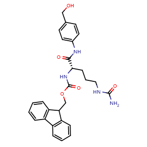 (9H-fluoren-9-yl)methyl N-[(1S)-4-(carbamoylamino)-1-{[4-(hydroxymethyl)phenyl]carbamoyl}butyl]carbamate