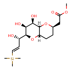 Methyl 2-((2R,4aS,6S,7S,8R,8aR)-7,8-dihydroxy-6-((S,E)-1-hydroxy-3-(trimethylsilyl)allyl)octahydropyrano[3,2-b]pyran-2-yl)acetate