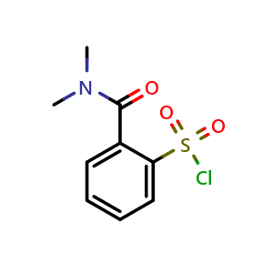 Chemical structure of 2-(Dimethylcarbamoyl)benzenesulfonyl chloride , CAS 87223-30-1, AChemBlock AD243121