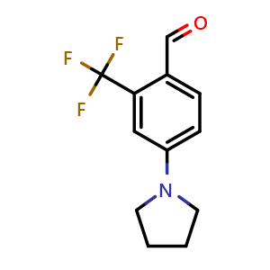 4-(pyrrolidin-1-yl)-2-(trifluoromethyl)benzaldehyde