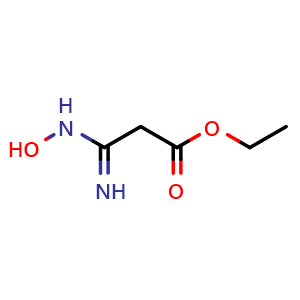 Chemical structure of ethyl 3-(hydroxyamino)-3-imino-propanoate , CAS 89364-92-1, AChemBlock AD243222