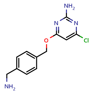 4-{[4-(aminomethyl)phenyl]methoxy}-6-chloropyrimidin-2-amine
