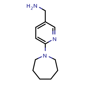 1-[6-(azepan-1-yl)pyridin-3-yl]methanamine