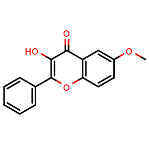 Chemical structure of 6-Methoxyflavonol , CAS 93176-00-2, AChemBlock AD243341