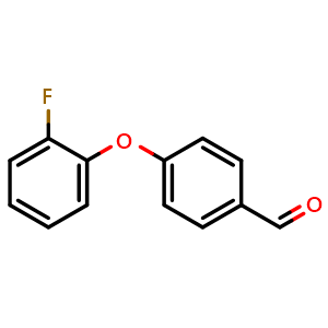 Chemical structure of 4-(2-fluorophenoxy)benzaldehyde , CAS 936343-96-3, AChemBlock AD243357