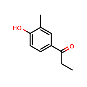 Chemical structure of 1-(4-hydroxy-3-methylphenyl)propan-1-one , CAS 940-04-5, AChemBlock AD243374