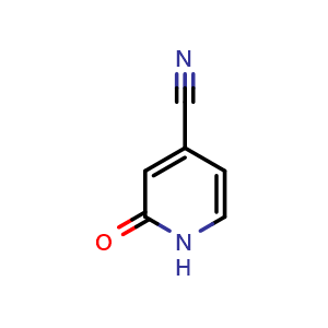 Chemical structure of 2-oxo-1H-pyridine-4-carbonitrile , CAS 94805-51-3, AChemBlock AD243405