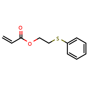 Chemical structure of 2-(phenylsulfanyl)ethyl prop-2-enoate , CAS 95175-38-5, AChemBlock AD243413