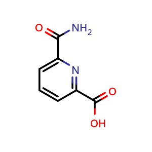Chemical structure of 6-Carbamoylpicolinic acid , CAS 97310-93-5, AChemBlock AD243457