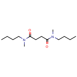 Chemical structure of N,N'-dibutyl-N,N'-dimethylbutanediamide , CAS 97856-78-5, AChemBlock AD243461