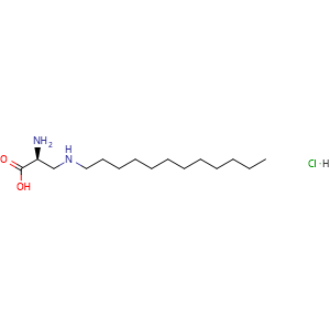 Chemical structure of (S)-2-amino-3-(dodecylamino)propanoic acid hydrochloride , CAS 3037659-20-1, AChemBlock AD243522