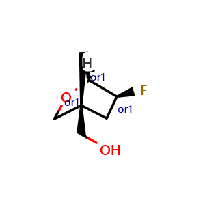 Chemical structure of [exo-6-fluoro-2-oxabicyclo[2.2.1]heptan-4-yl]methanol , AChemBlock AD243529