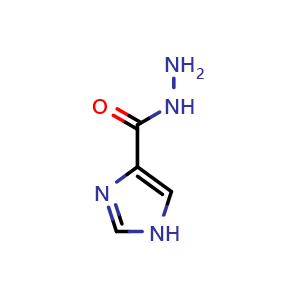 Chemical structure of 1H-Imidazole-4-carbohydrazide , AChemBlock AD243543