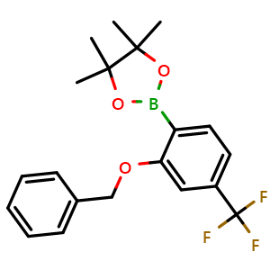 2-(2-(Benzyloxy)-4-(trifluoromethyl)phenyl)-4,4,5,5-tetramethyl-1,3,2-dioxaborolane