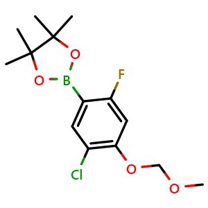 2-(5-chloro-2-fluoro-4-(methoxymethoxy)phenyl)-4,4,5,5-tetramethyl-1,3,2-dioxaborolane