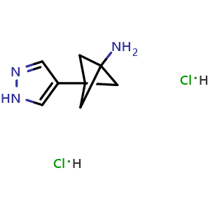 3-(1H-pyrazol-4-yl)bicyclo[1.1.1]pentan-1-amine dihydrochloride