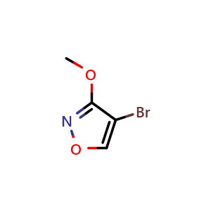 Chemical structure of 4-Bromo-3-methoxyisoxazole , CAS 3031787-84-2, AChemBlock AD243623