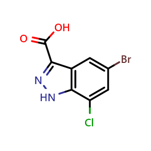 5-Bromo-7-chloro-1H-indazole-3-carboxylic acid