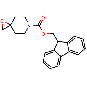 Chemical structure of 6-Fmoc-1-oxa-6-azaspiro[2.5]octane , CAS 3031805-18-9, AChemBlock AD243647