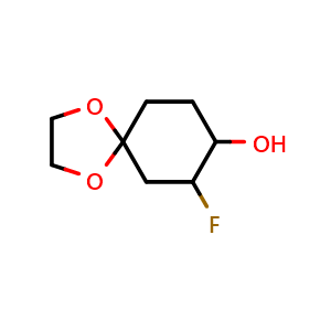 7-fluoro-1,4-dioxaspiro[4.5]decan-8-ol