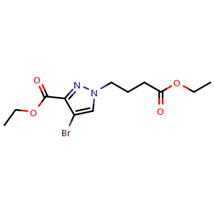 Ethyl 4-bromo-1-(4-ethoxy-4-oxobutyl)-1H-pyrazole-3-carboxylate