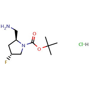 tert-Butyl (2S,4R)-2-(aminomethyl)-4-fluoro-pyrrolidine-1-carboxylate hydrochloride