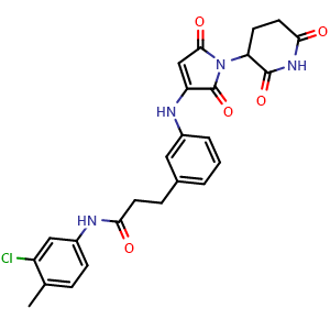 N-(3-Chloro-4-methylphenyl)-3-[[1-(2,6-dioxo-3-piperidinyl)-2,5-dihydro-2,5-dioxo-1H-pyrrol-3-yl]amino]benzenepropanamide