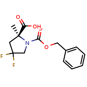(S)-1-((benzyloxy)carbonyl)-4,4-difluoro-2-methylpyrrolidine-2-carboxylic acid