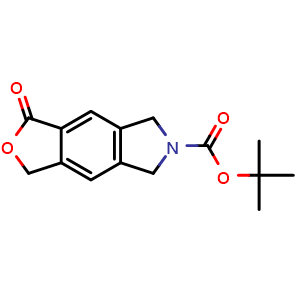 Chemical structure of tert-Butyl 1-oxo-5,7-dihydro-1H-furo[3,4-f]isoindole-6(3H)-carboxylate , CAS 2984507-09-5, AChemBlock AD243850