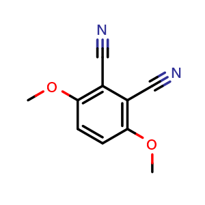 Chemical structure of 3,6-Dimethoxyphthalonitrile , CAS 40904-87-8, AChemBlock AD243881