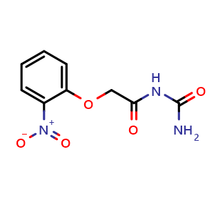 Chemical structure of [2-(2-nitrophenoxy)acetyl]urea , CAS 861521-66-6, AChemBlock AD243902