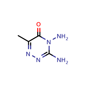 Chemical structure of 3,4-Diamino-6-methyl-4,5-dihydro-1,2,4-triazin-5-one , CAS 52553-11-4, AChemBlock AD243905