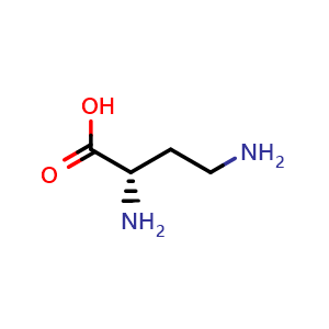 Chemical structure of L-2,4-Diaminobutyric acid hydrobromine , CAS 1758-80-1, AChemBlock AD243918