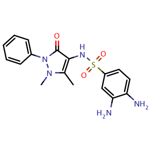 3,4-Diamino-N-(1,5-dimethyl-3-oxo-2-phenyl-2,3-dihydro-1H-pyrazol-4-yl)benzene-1-sulfonamide